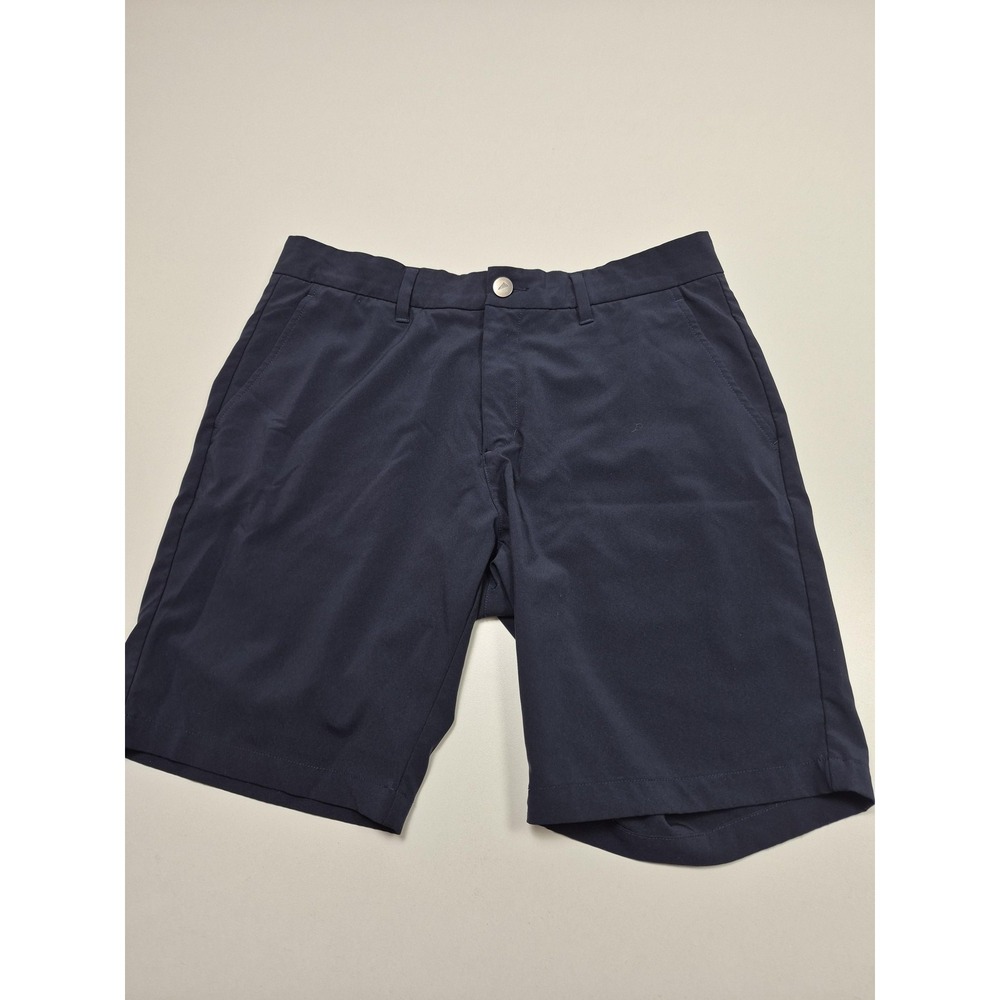 PRIMO Golf Shorts Mens 34 Blue Chino 9" Inseam Stretch Microfiber Casual